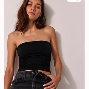 Talk About It Tube Top in Black